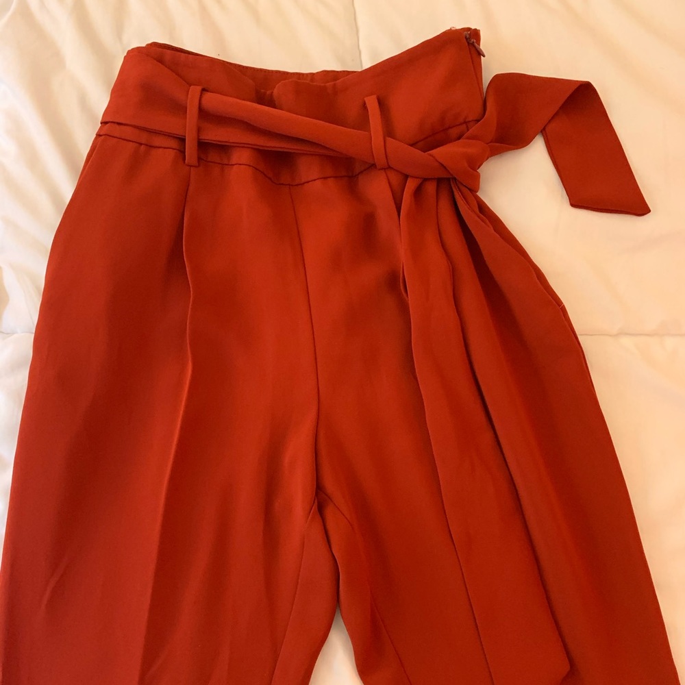 ZARA work pants/trousers in burnt orange colour only worn once